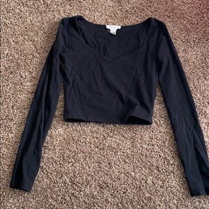 Black crop top